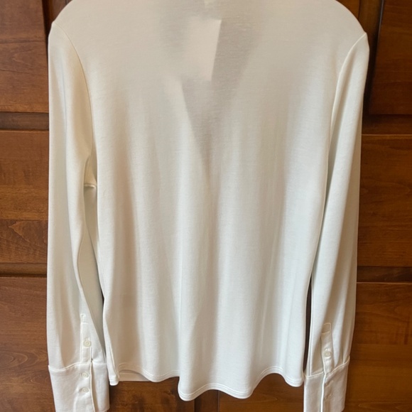 Banana Republic NWT Essential Long Sleeve Polo Shirt - Picture 4 of 4